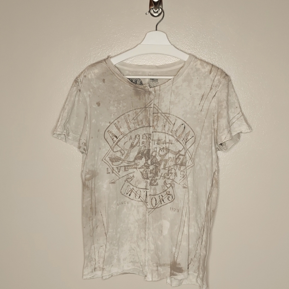 AFFLICTION | AMERICAN CUSTOMS | TEE | SIZE LARGE